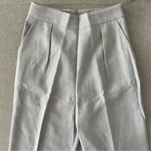 ASOS Pleated High Rise Dress Pant Side Zip